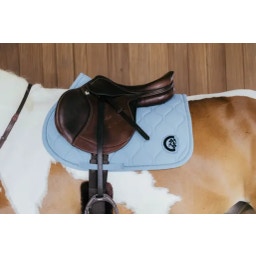 Kentucky Horsewear 'Wave' Jumping Saddle Pad  - light blue
