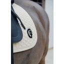 Kentucky Horsewear Saddle Pad Plaited 3D Logo Dressage - beige