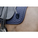 Kentucky Horsewear 'Plaited 3D Logo' Dressage Saddle Pad  - navy