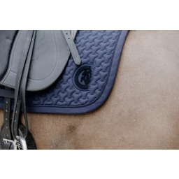 Kentucky Horsewear 'Plaited 3D Logo' Dressage Saddle Pad  - navy