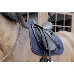 Kentucky Horsewear 'Plaited 3D Logo' Dressage Saddle Pad  - navy