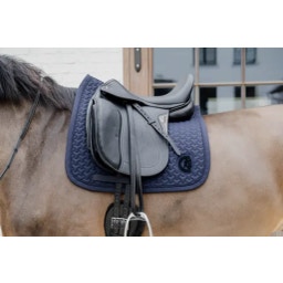 Kentucky Horsewear 'Plaited 3D Logo' Dressage Saddle Pad  - navy