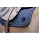 Kentucky Horsewear 'Plaited 3D Logo' Jumping Saddle Pad  - navy