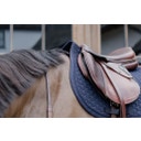 Kentucky Horsewear 'Plaited 3D Logo' Jumping Saddle Pad  - navy
