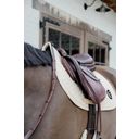 Kentucky Horsewear 'Plaited 3D Logo' Jumping Saddle Pad  - beige