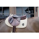 Kentucky Horsewear 'Plaited 3D Logo' Jumping Saddle Pad  - beige