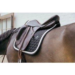 Kentucky Horsewear Saddle Pad Plaited Cord Dressage - Black