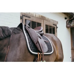 Kentucky Horsewear 'Plaited Cord' Dressage Saddle Pad  - black