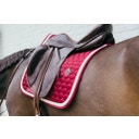 Kentucky Horsewear Dressur Schabracke 'Plaited Cord' - bordeaux