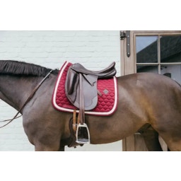 Kentucky Horsewear Dressur Schabracke 'Plaited Cord' - bordeaux