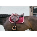 Kentucky Horsewear 'Plaited Cord' Spring Saddle Pad  - bordeaux