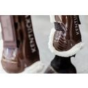 Kentucky Horsewear Tendon Boots with Vegan Fur 'Velcro' M - brown