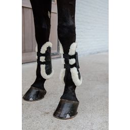 Kentucky Horsewear Vegan Fell Springgamaschen 'Velcro' M - black