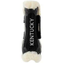 Kentucky Horsewear Vegan Sheepskin Tendon Boots Velcro, M - black