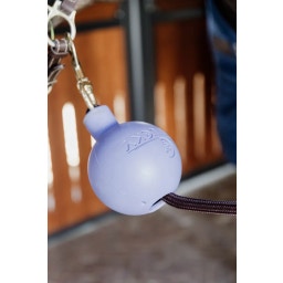 Smycz i gumowa piłka ochronna na ścianę, S, 11,5 cm - lavender