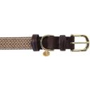 Kentucky Dogwear Obroża dla psa Plaited Nylon, beige - S (42 cm)