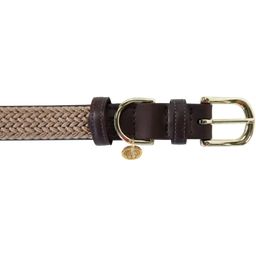 Kentucky Dogwear Hondenhalsband Gevlochten Nylon, Beige - S (42 cm)