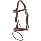 Braided Bridle with Combined Noseband, Brown, Full