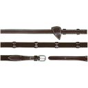 Working by Dyon - 5/8'' (16mm) Web Reins with 9 Leather Bars, Full  - Brown