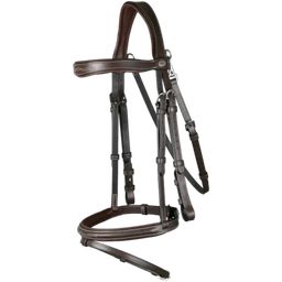 Working by Dyon - Bridle with Combined Noseband and Snap Hook, Full  - Brown