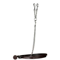 Working by Dyon - Leather Lead with Chain, Brown - 1 Pc