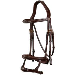 D-Collection Bridle with Double Noseband, Full - Brown