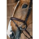 Braided Bridle with Combined Noseband, Brown, Full - 1 Pc