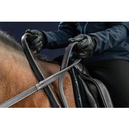 D-Collection - 1/2'' (13 mm) Rubber Reins, Full  - Black