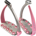 VEREDUS Stirrups Steel1 Light Pink - 1 Pair