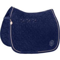 ESKADRON Saddle Cloth VELOURS EMBLEM, True Blue - DL