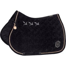 ESKADRON Saddle Pad Velours Emblem Black - VS