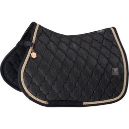 ESKADRON Cotton Glitter Saddle Pad, Black - VS