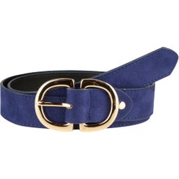 ESKADRON Faux Leather Belt, 95 cm - True Blue