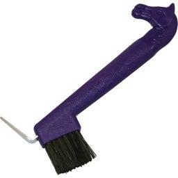 Kerbl Hoof Pick with Horse's Head - purple