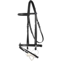 Leitrim Snaffle Bridle with Slide&Lock, Black - Full