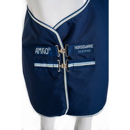 Amigo Ripstop 900D Fleece Lined Turnout 50g Witney Navy - 140 cm