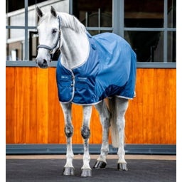 Horseware Ionic Therapy Mesh Cooler Imperial Blue/Silver & Navy - 145 cm