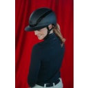 AirLuxe Pure Long Visor Riding Helmet, Black - S