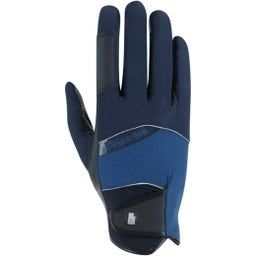 Roeckl Millero Riding Gloves - Navy Night - 6