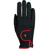Roeckl Gants "Lona", Noirs / Rouges