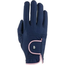 Rękawiczki jeździeckie Lona - Navy/Vintage Pink - 6