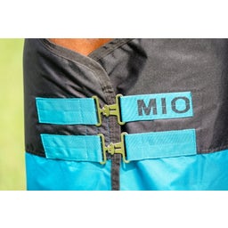 Horseware Ireland Mio Turnout Lite Black/ Turquise&Black  - 160 cm 