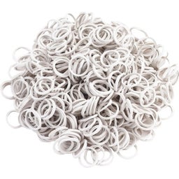 Kerbl Mane Rubberbands, 800 pieces - white