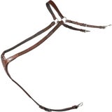 3-Point Brussels Breastplate, brown/silver