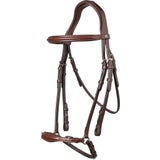 Barcelona Bridle, Hanoverian Halter, brown/silver