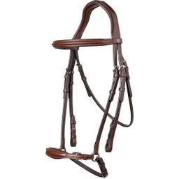 Barcelona Bridle, Hanoverian Halter, brown/silver