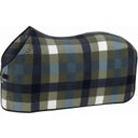 Sweat Rug FLEECE CHECK, Dusty Olive-White-Navy-Steel Blue