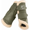 ESKADRON Tendon Boots MESH FAUXFUR, Dusty Olive