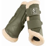 ESKADRON Tendon Boots MESH FAUXFUR, Dusty Olive