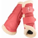 ESKADRON Tendon Boots MESH FAUXFUR, Coral Blossom